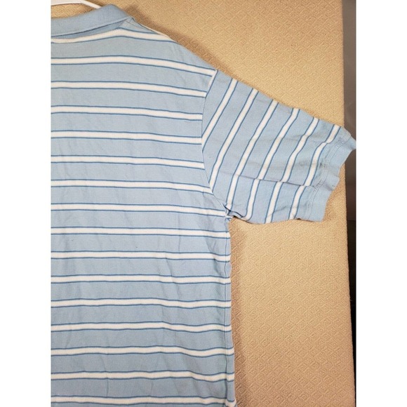 Southpole Shirt Mens 2XL XXL Polo Striped Collared Blue Cotton Button Pullover - Picture 10 of 12